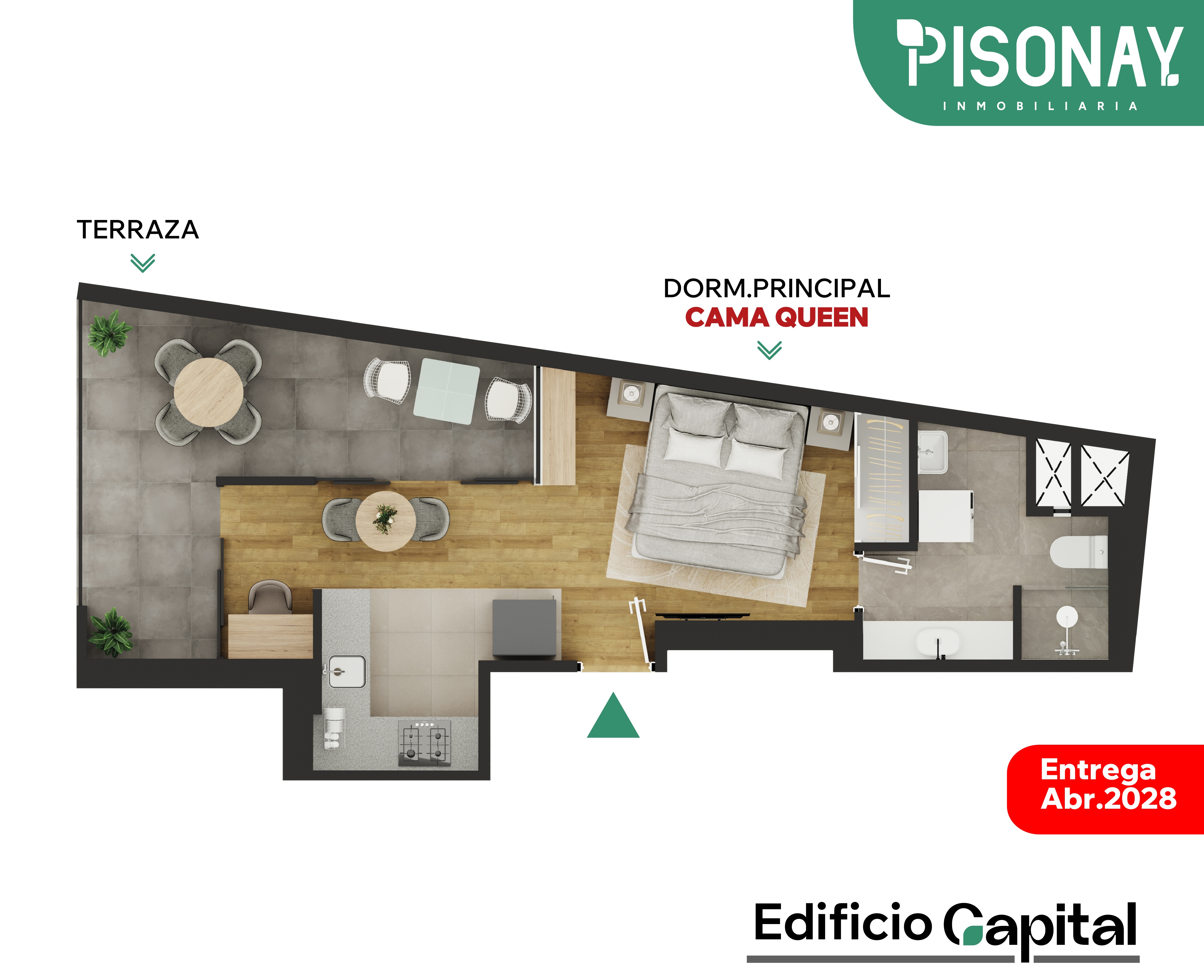Plano de departamento TIPO 7-B