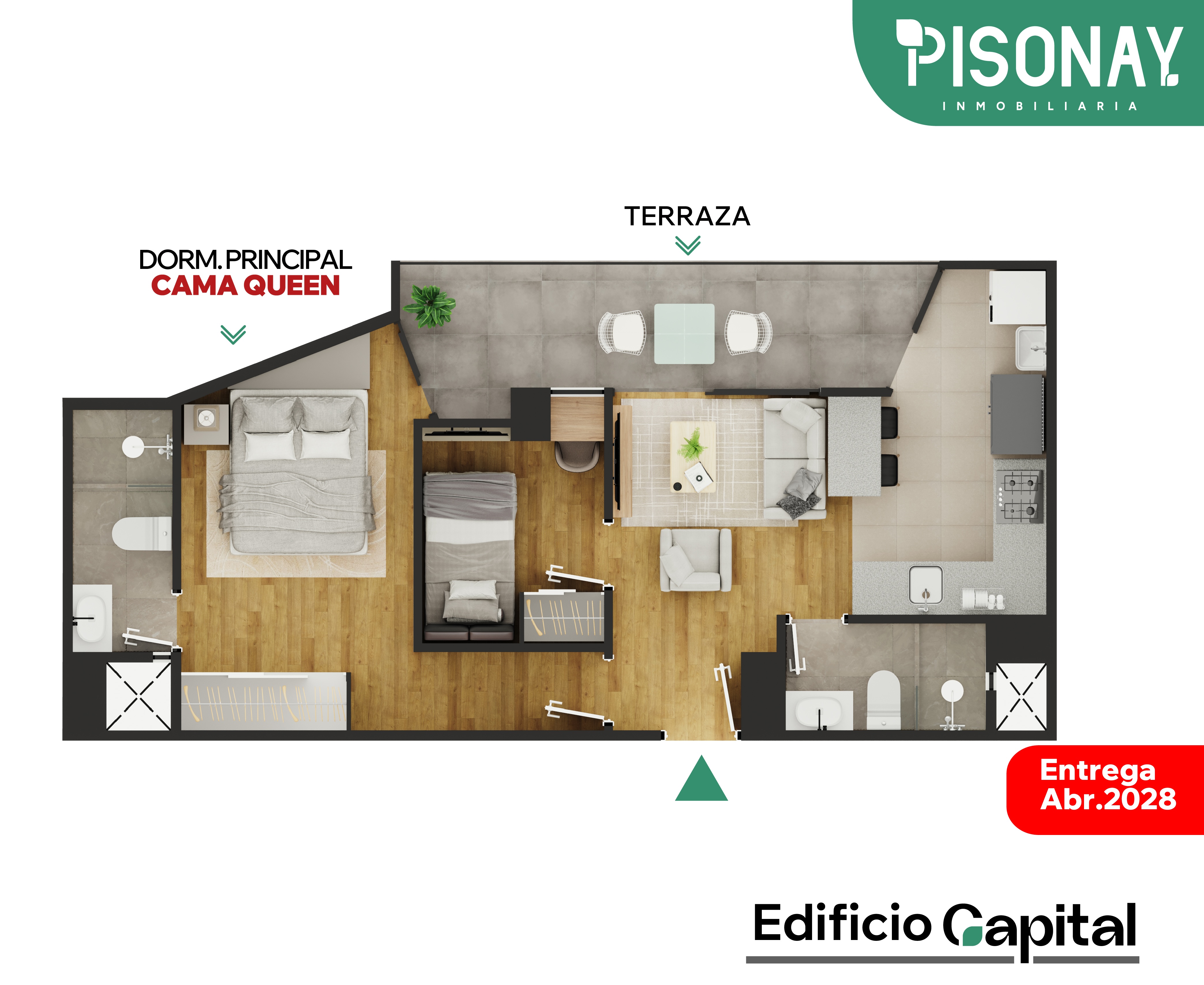 Plano de departamento TIPO 6