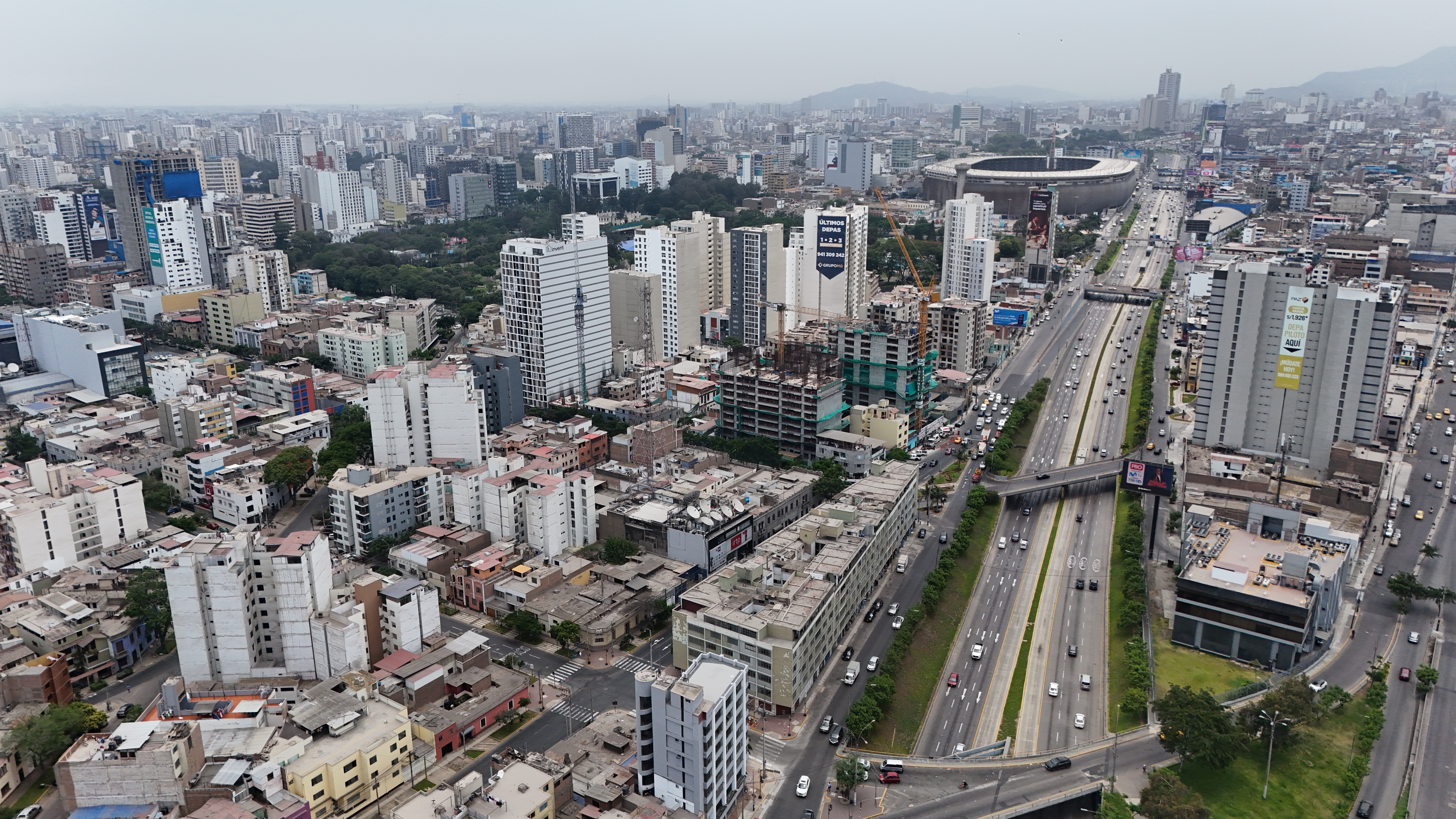 Vista aérea del proyecto y su entorno