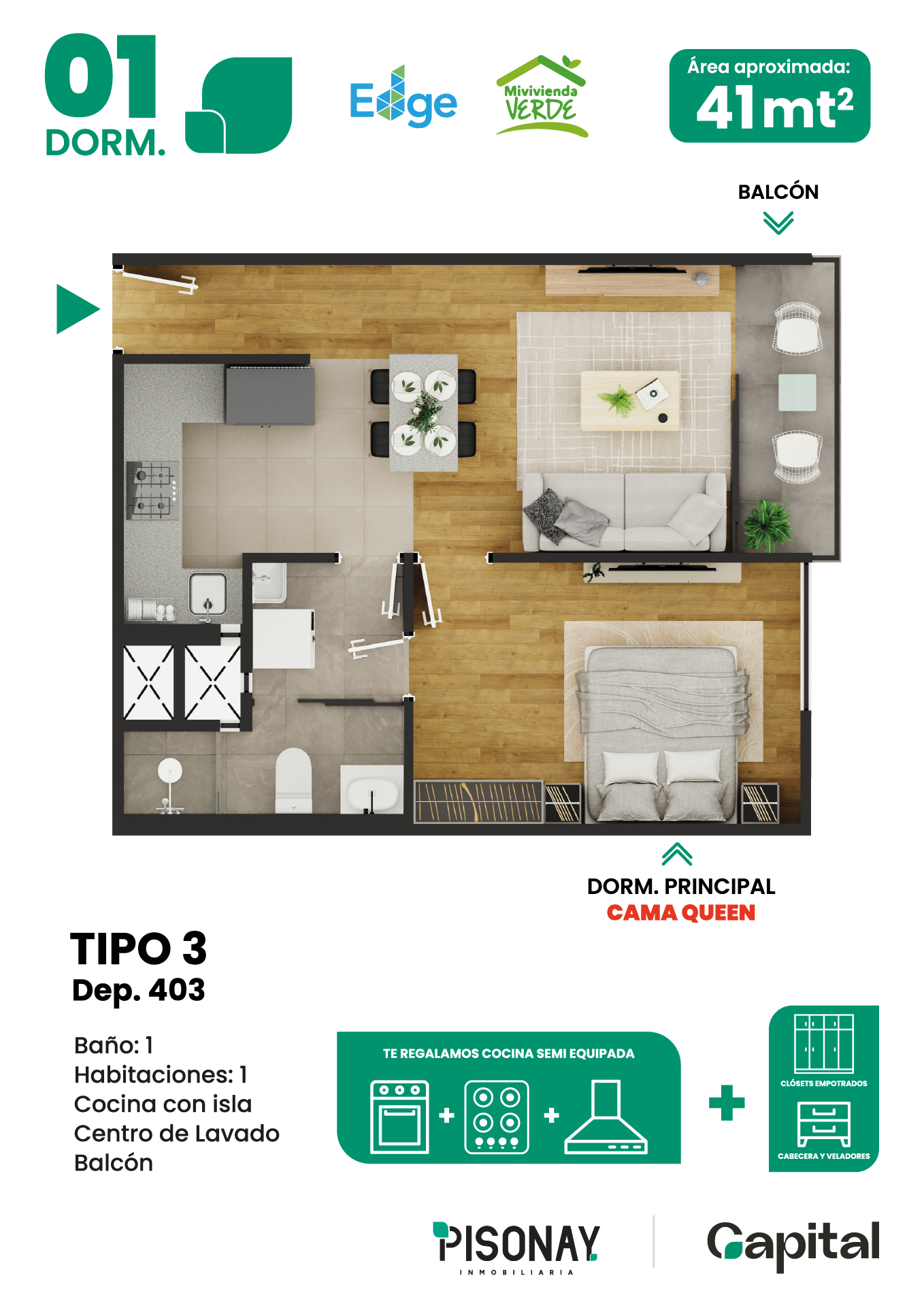 01 DORM — Tipo 3