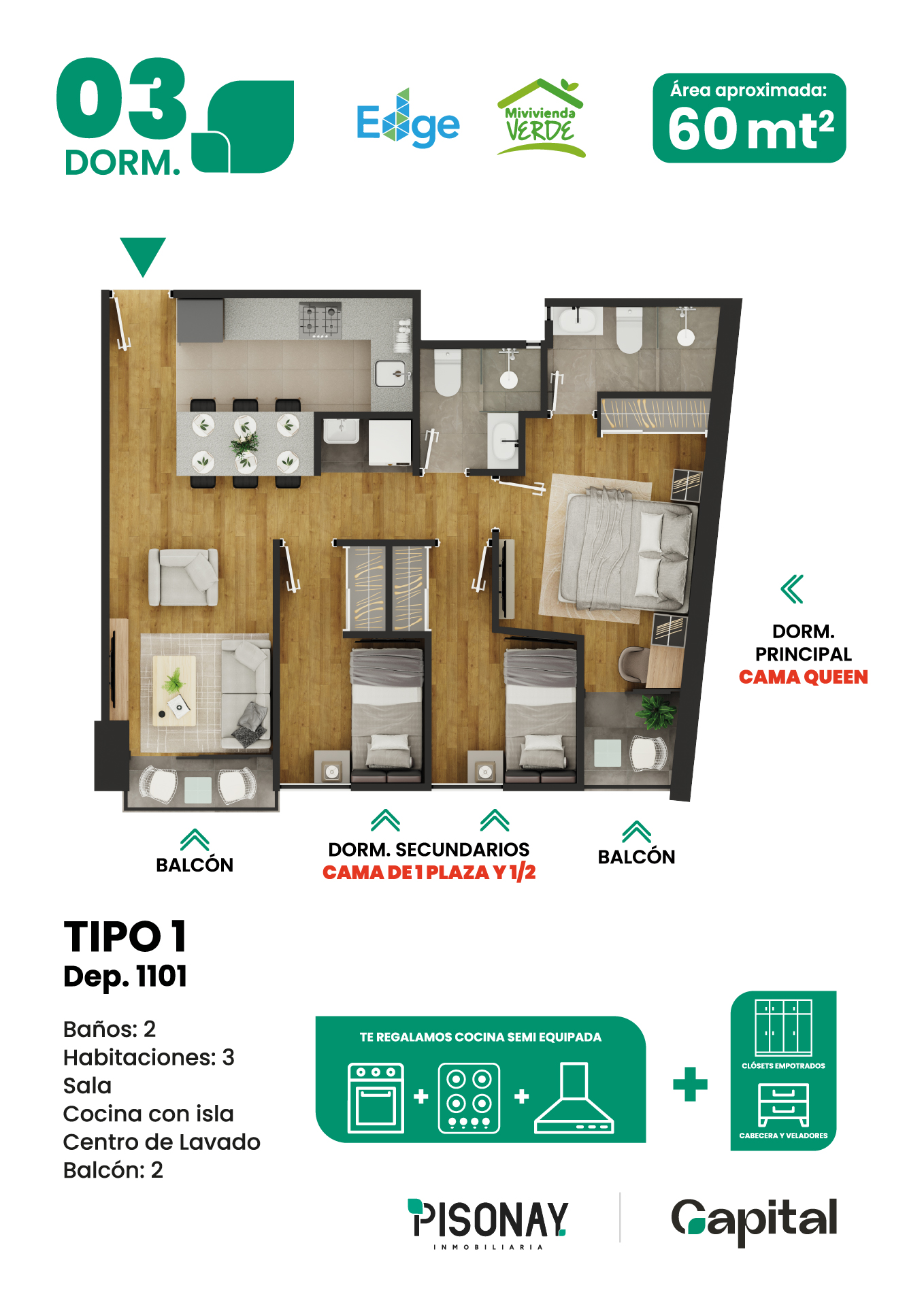 03 DORM — Tipo 1